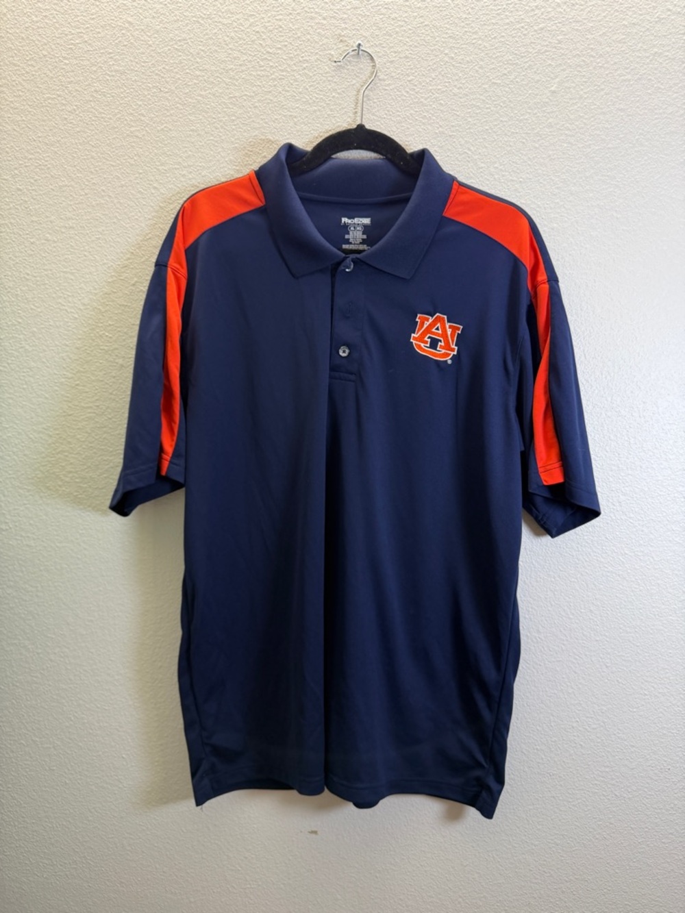Pro Edge Navy & Orange Polo with Team Crest